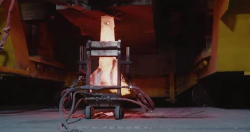 inside a steel manufactory, foundry