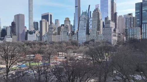 Central Park At Manhattan In New York United States.