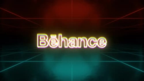 Futuristic Neon Text Reveal Title Animation