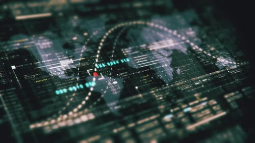 Fortschrittliche Benutzeroberfläche für die Datenmatrix-Simulation mit einer hochmodernen digitalen Umgebung mit einer dynamischen und immersiven