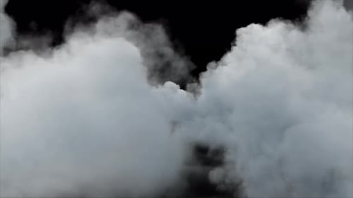 Clouds Soft on Alpha Channel 4K.