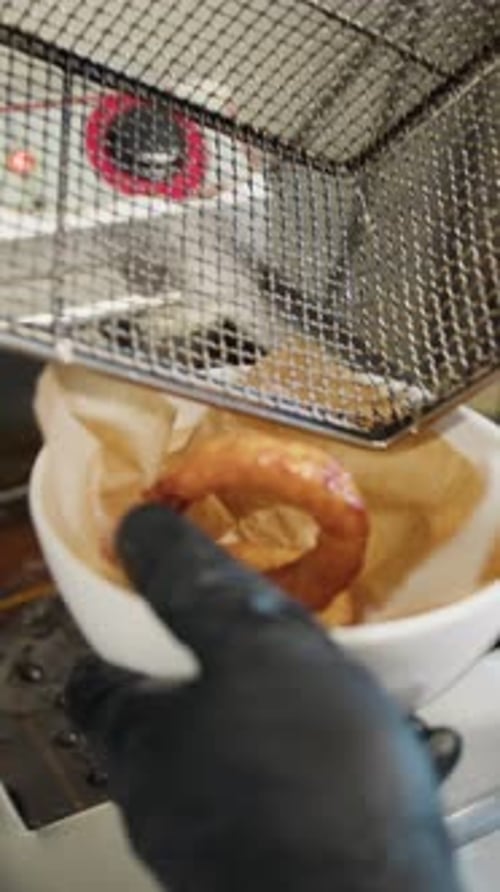 Onion Rings Food Cooked And Ready To Be Served