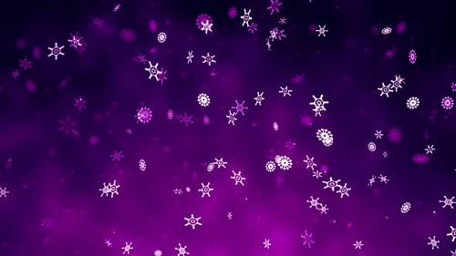 Winter Christmas Snowflakes Background V6