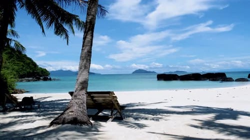 Tropical Island Koh Kham Trat Thailand Aerial View of Tropical Island Near Koh Mak Thailand
