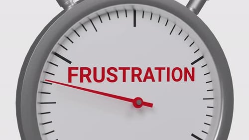 Frustration increasing