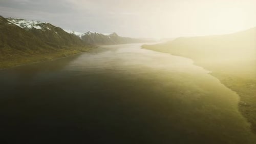 Norway Fjord Reflection in Clear Water