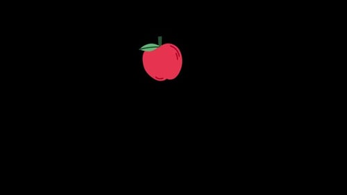 Apple-Jumping-Animation auf Alpha-Kanal