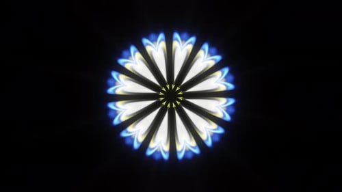 Mandala Colorful Abstract Kaleidoscope Vfx Vj Loop Background 3d Render. Trippy Psychedelic Art