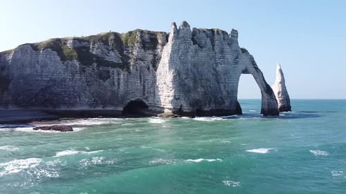 Ocean Sea Waves Rocks Mountain