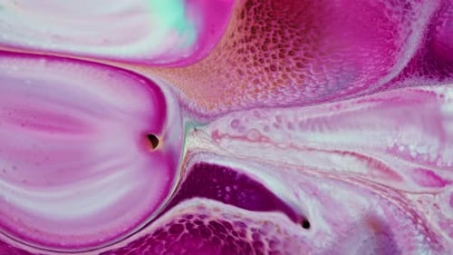 Abstract Colorful Ink Paint Spread Explode Surreal Shapes 02