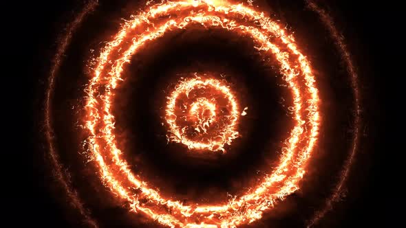 Fire circle explosion energy shockwave., Backgrounds Motion Graphics ft ...