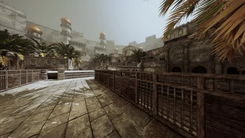Exploring the Ancient City with Grand Architecture and Lush Greenery