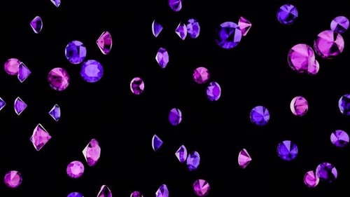 Pluie de diamants roses de luxe