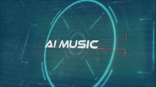 Futuristic Digital Grid Logo Reveal Intro