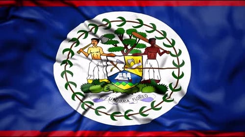 Bandeira de país realista de Belize