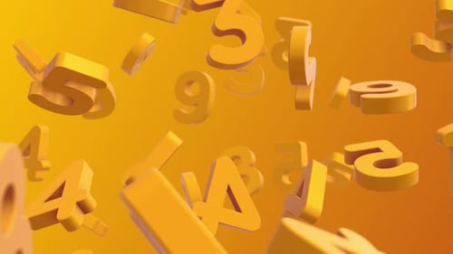 Hintergrundanimation mit fallenden numerischen Zahlen