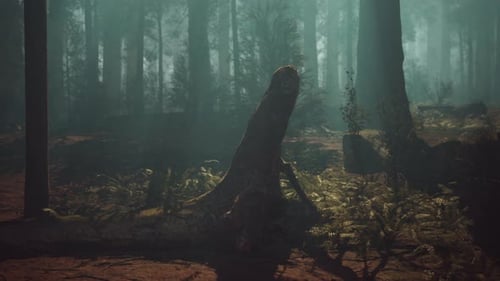 Sequoia Forest With Towering Trees