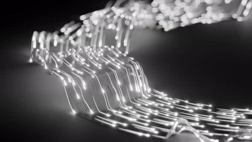 Satisfying Loop of 3D Optical Fiber Neon Lights