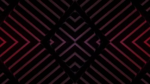 Fundo abstrato dinâmico com padrões geométricos pulsantes e brilho de néon