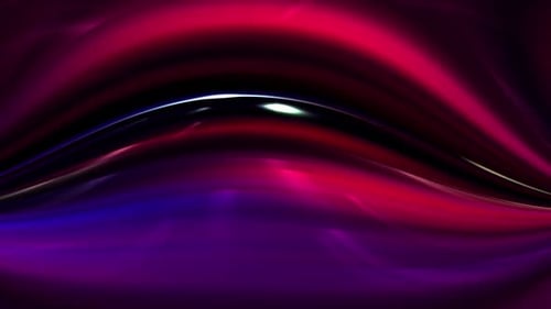 Abstract Flowing Neon Waves Background Motion Graphic