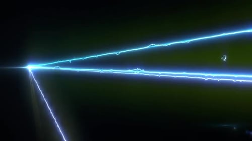 Abstract Light Trail Glowing Neon Laser.