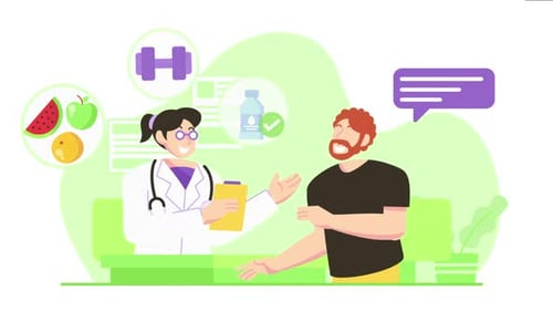 Doctor Patient Consultation on Healthy Lifestyle and Wellness Advice