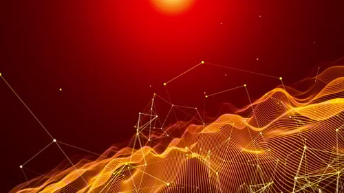 Red Plexus Technology Network Background Loop