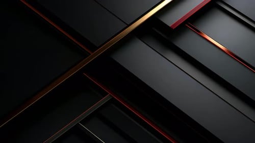 Modern Corporate Geometric Background with Gold and Red Lines