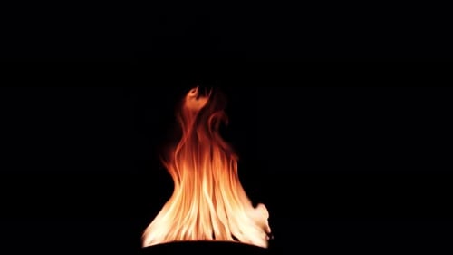 Realistic Fire Flames Close Up