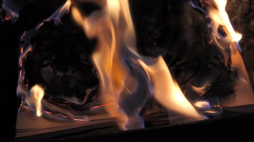 An Open Book is on Fire