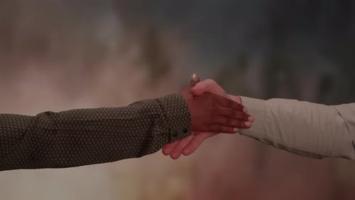 Arms Reaching Out for a Handshake