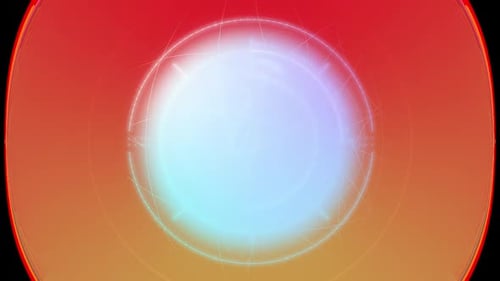 Colección Radar: Animación gráfica de globo giratorio con un marco circular y un fondo degradado i