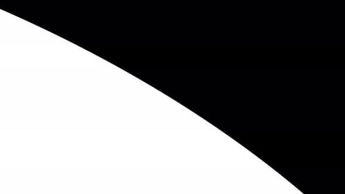 Headline Collection: Simple white double swipe from the bottom left corner over a black background