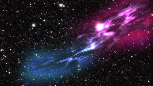 Vibrant Animated Space Nebula and Starfield Background