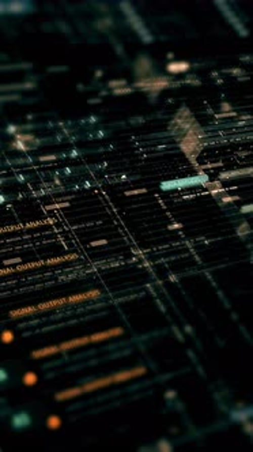 Futuristic Data Matrix Simulation Background 24