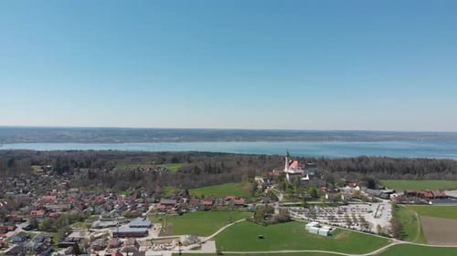 Munich Andechs Monastery in Germany, hiking , shoot with DJI Mavic Air at 4k 30fps