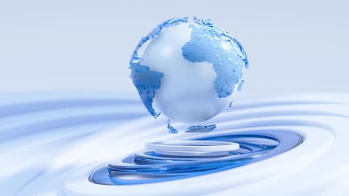 Full Hd Globe Loop Animation