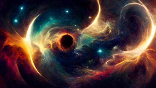 Dynamic Abstract Space Nebula Background Loop