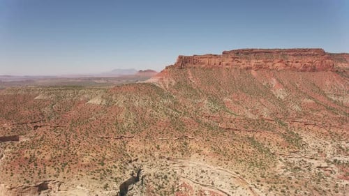 Canyonlands-Nationalpark, Utah, Circa-2019. Luftaufnahme von Canyonlands. Vom Helikopter