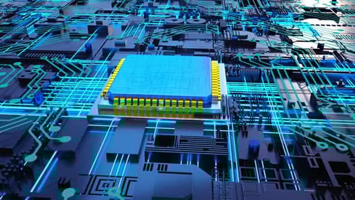 Transmisión de datos de corriente por chip de inteligencia artificial