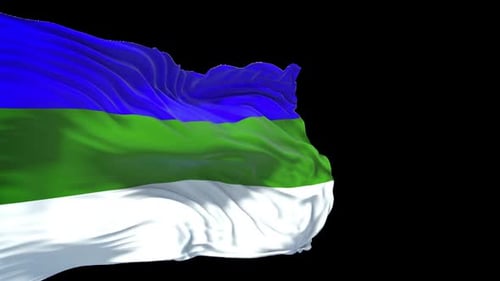 Komi-Flagge mit Alphakanal