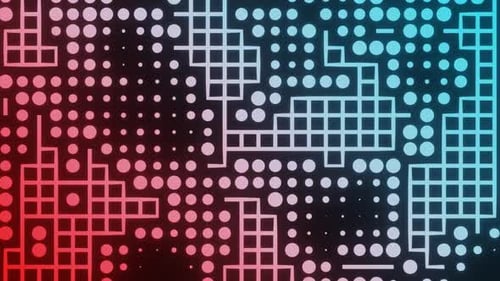 Red To Cyan Fun Motion Background Loop Animation In 1080Hd