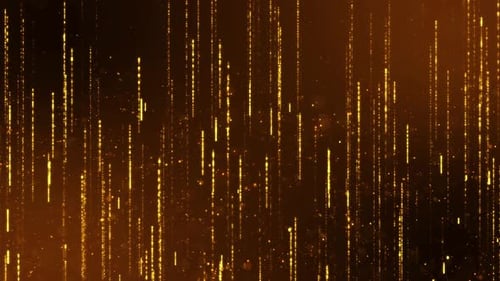 Shimmering Golden Particle Streams Festive Background