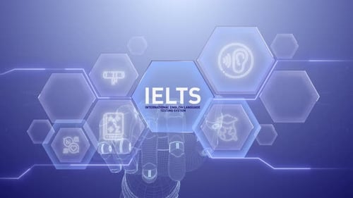 Ielts Hand touching,Digital transformation,Science and artificial intelligence,innovation