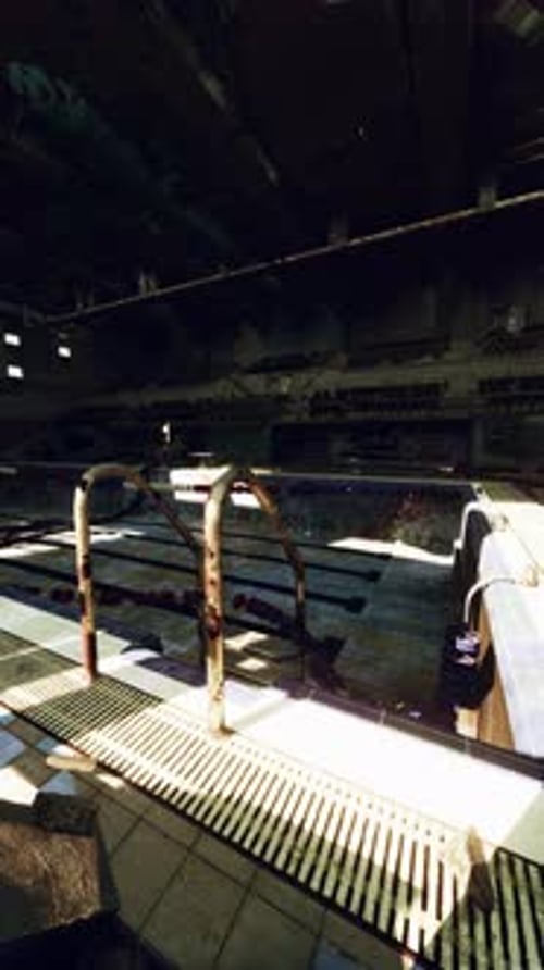 Abandoned Empty Swimming Pool