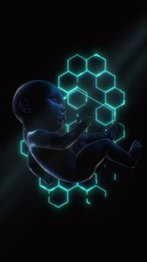 Tech Baby Vertical VJ Loop