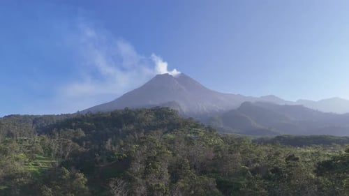 Sunrise Merapi Mountain