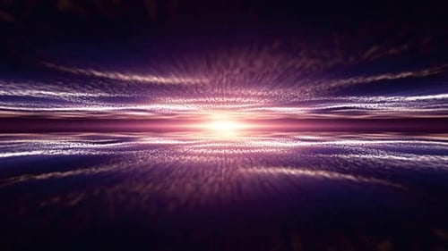 Glowing Abstract Particle Light Stream Animation