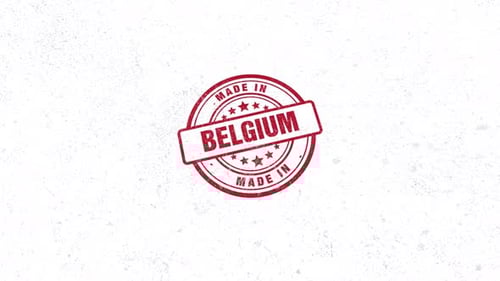 Sello de goma fabricado en Bélgica