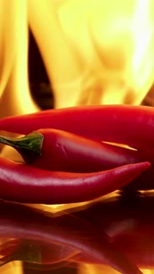 Red Chili Peppers on Fire